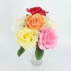 Rose Flower Artificial Forever Silk Rose Used For Wedding Flower Wall Decoration Marriage Proposal