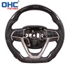 LED Carbon Fiber Flat Bottom Special Customized Steering Wheel for Jeep wrangler