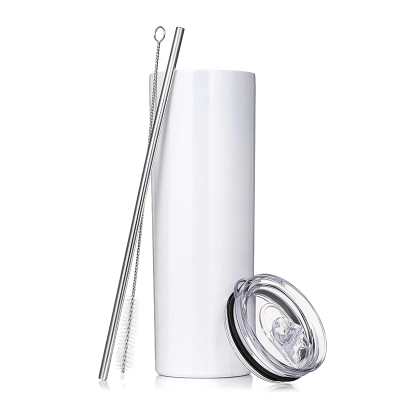 20oz Sublimation Blanks Tumbler Cups Double Wall 18/8 Stainless Steel Straight Skinny Tumbler with Straw, Black white golden yellow blue gradient or custom
20oz Sublimation Blanks Tumbler Cups Double Wall 18/8 Stainless Steel Straight Skinny Tumbler with Straw, Black white golden yellow blue gradient or custom