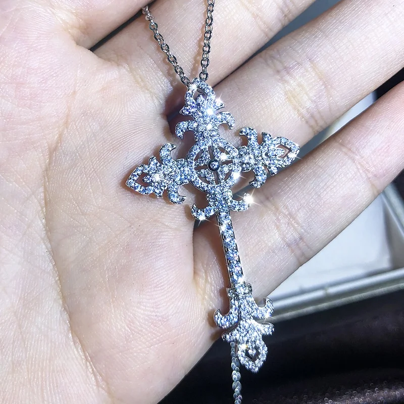 Hip hop Big Cross pendant zircon Stone Vintage Pendant necklace for Women men Wedding Jewelry
Hip hop Big Cross pendant zircon Stone Vintage Pendant necklace for Women men Wedding Jewelry