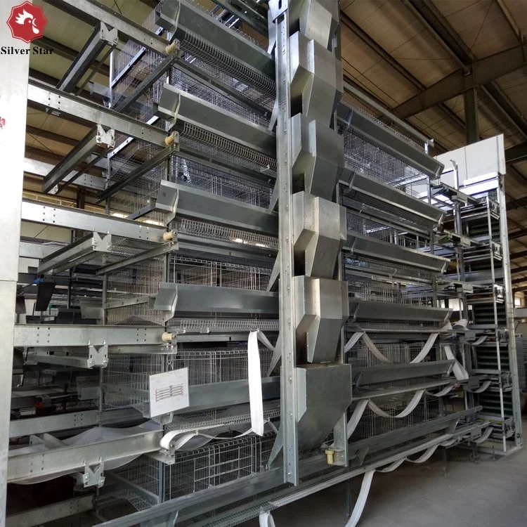 Hot galvanized wire mesh H type chicken layer cage for poultry farm.jpg