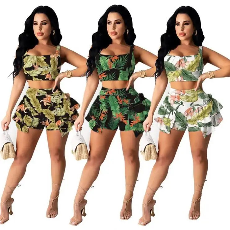 MISSMOEN New Trendy Crop Top Print Casual Women Clothing Short Two Piece Pants Set
MISSMOEN New Trendy Crop Top Print Casual Women Clothing Short Two Piece Pants Set