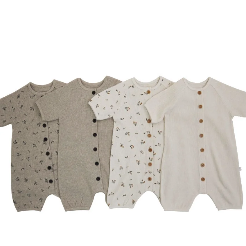 Boutique wholesale baby clothes newborn unisex baby rompers button waffle infant jumpsuit clothes, Customized color
Boutique wholesale baby clothes newborn unisex baby rompers button waffle infant jumpsuit clothes, Customized color