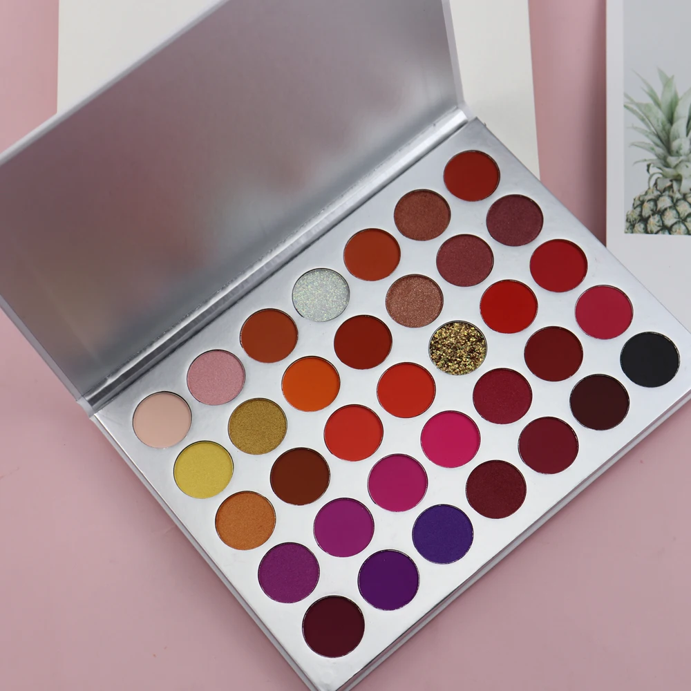 No Logo Eyeshadow Palette High Pigmented Vegan 35 Color Cosmetics Makeup Eyeshadow Palette
No Logo Eyeshadow Palette High Pigmented Vegan 35 Color Cosmetics Makeup Eyeshadow Palette