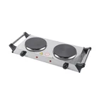 Electric Cooktop Portable Table Cast Iron Cooking Appliances Solid 2000w 2 Burner Electric Cooktop