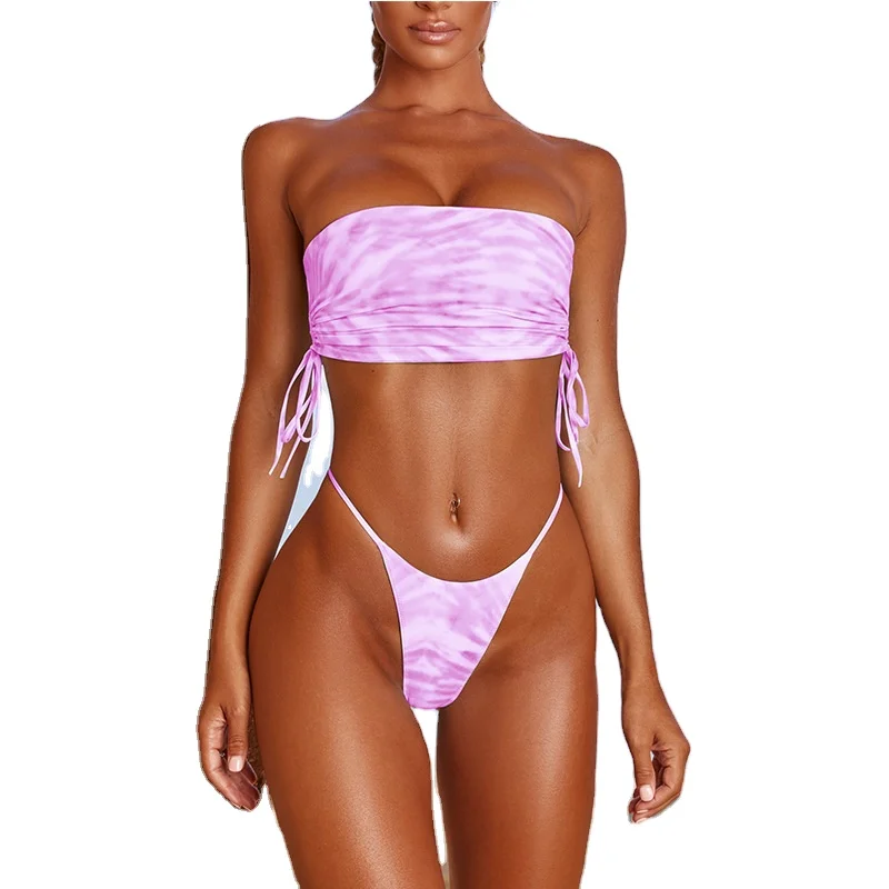 XIYU Ladies Split Swimsuit Color Tie Dye Sexy Simple Bikini Sexy Bedroom Strapless Bikini, Customized colors
XIYU Ladies Split Swimsuit Color Tie Dye Sexy Simple Bikini Sexy Bedroom Strapless Bikini, Customized colors