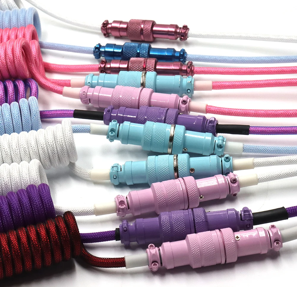 Techflex USB keyboard cable Mechanical keyboard coiled Spring cable Double sleeve USB C cable, White \black \green \pink \yellow\oem
Techflex USB keyboard cable Mechanical keyboard coiled Spring cable Double sleeve USB C cable, White \black \green \pink \yellow\oem