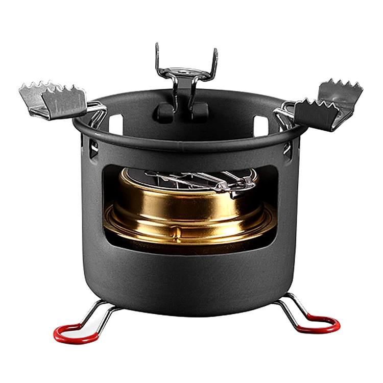 

Hot Sale Outdoor Wind Resistance Water Boiling Food Cooking Oven Portable Camping Alcohol Stove