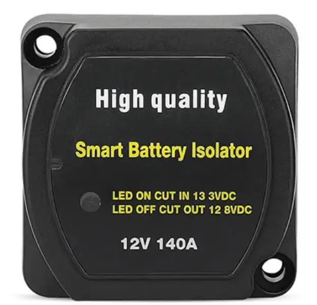 140Amp Battery Isolator Kit 12V Smart Dual Battery Isolator Voltage Sensitive Relay Dual Battery Isolator Switch For Truck
140Amp Battery Isolator Kit 12V Smart Dual Battery Isolator Voltage Sensitive Relay Dual Battery Isolator Switch For Truck