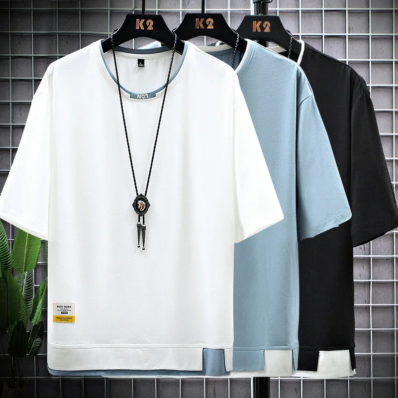 Summer new short sleeve t-shirt men's trend pure cotton half sleeve loose T-shirt bottoming shirt
Summer new short sleeve t-shirt men's trend pure cotton half sleeve loose T-shirt bottoming shirt