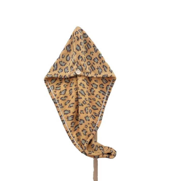 Leopard Print Instant Magic Quick Hair Drying Shower Cap Designer Hair Towel, Picture shows
Leopard Print Instant Magic Quick Hair Drying Shower Cap Designer Hair Towel, Picture shows