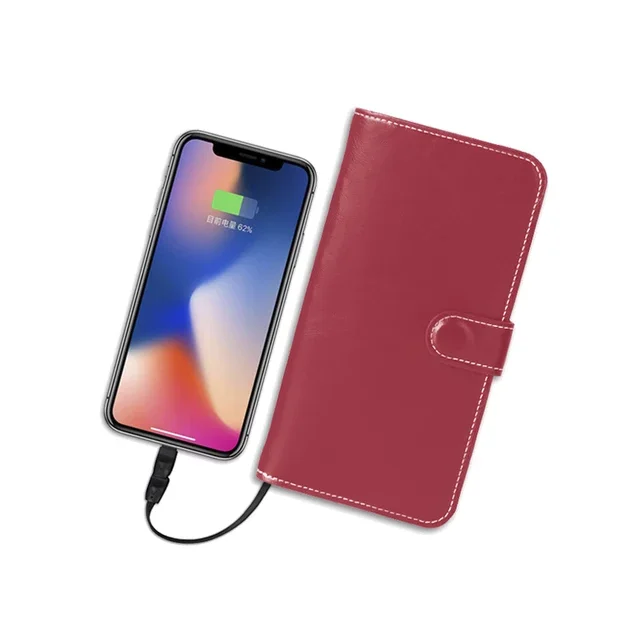 Factory direct sale multi-function Premium PU leather 6000mAh mobile power bank Wireless Charging Wallet
Factory direct sale multi-function Premium PU leather 6000mAh mobile power bank Wireless Charging Wallet