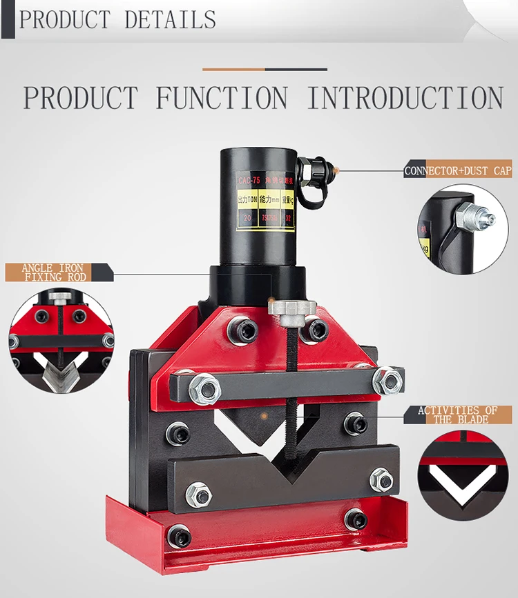 Cac 160 Hydraulic Cutting Tool Cut Angle Steel Cutter Buy Angle