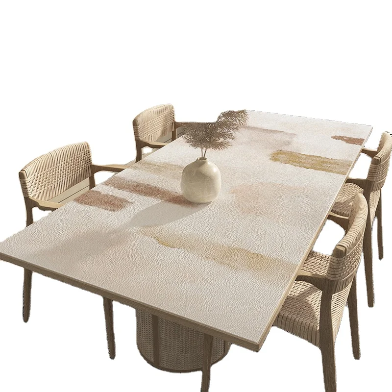 Silicone printed leather tablecloth custom square rectangle table cloth Festive dining table cover
Silicone printed leather tablecloth custom square rectangle table cloth Festive dining table cover