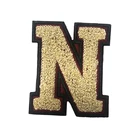 Hot Selling Wholesale Custom chenille embroidery patched Iron On Letters Item and Garment Usage Iron On Letters