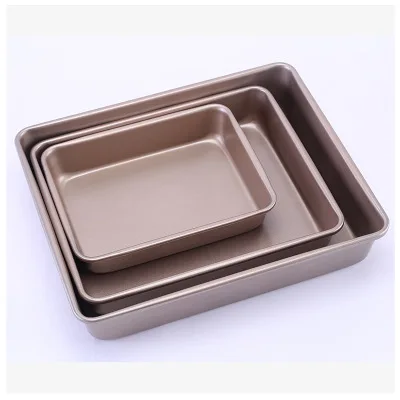 Rectangular Carbon Steel Non-Stick Coated Cake Mould Multifunctional Baking Tray, Customized color
Rectangular Carbon Steel Non-Stick Coated Cake Mould Multifunctional Baking Tray, Customized color
