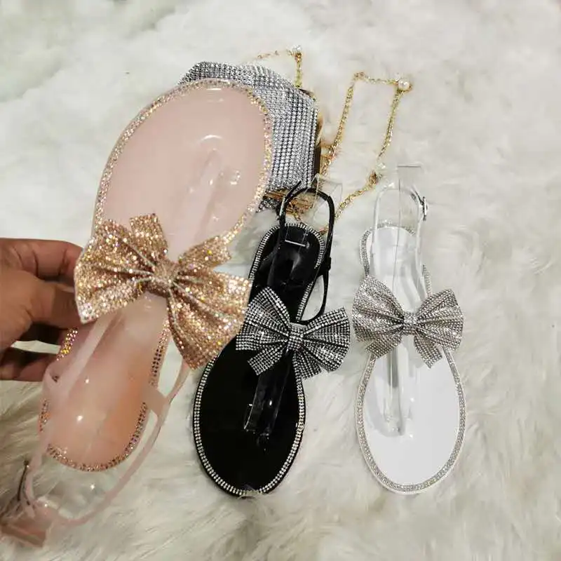 2020 shoes Fashion Summer Clear jelly sandals Shoes open toe PVC Ladies Outdoor flat diamond bow slippers sandals, White,black,pink
2020 shoes Fashion Summer Clear jelly sandals Shoes open toe PVC Ladies Outdoor flat diamond bow slippers sandals, White,black,pink