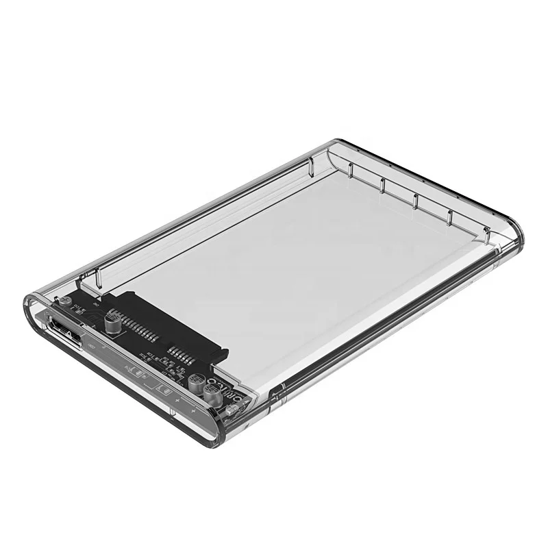

ORICO 2.5 Inch HDD SSD Enclosure Transparent SATA USB3.0 Tool-Free 5Gbps Hard Disk Drive Case 4TB Support UASP Protocol 2139U3
