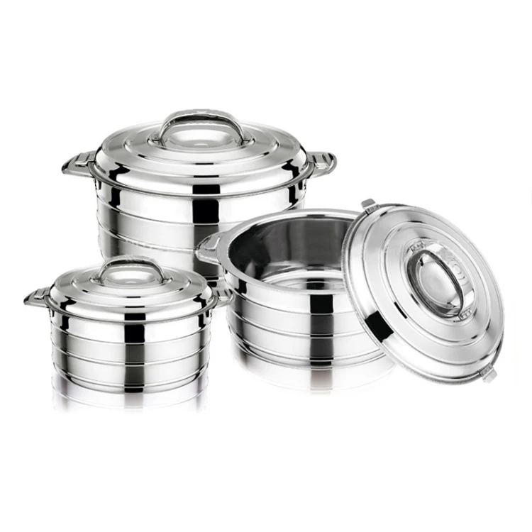 Hot Sale 3 Pcs Stainless Steel Insulated Hot Pot Casserole Food Warmer Container Set
Hot Sale 3 Pcs Stainless Steel Insulated Hot Pot Casserole Food Warmer Container Set