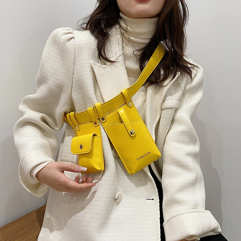 Two-piece locomotive bag new mobile phone bag women's messenger fashion PU belt waist bag
Two-piece locomotive bag new mobile phone bag women's messenger fashion PU belt waist bag
