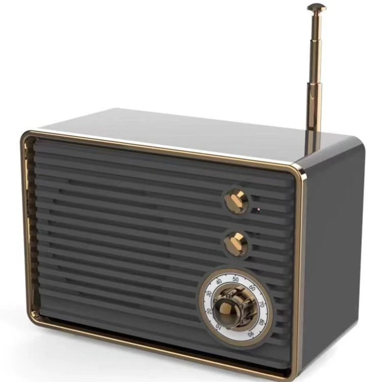 M10 Creative Retro Blue tooth Audio FM Radio TF Card Mini Speaker Outdoor Portable Wireless Speaker - ANKUX.COM