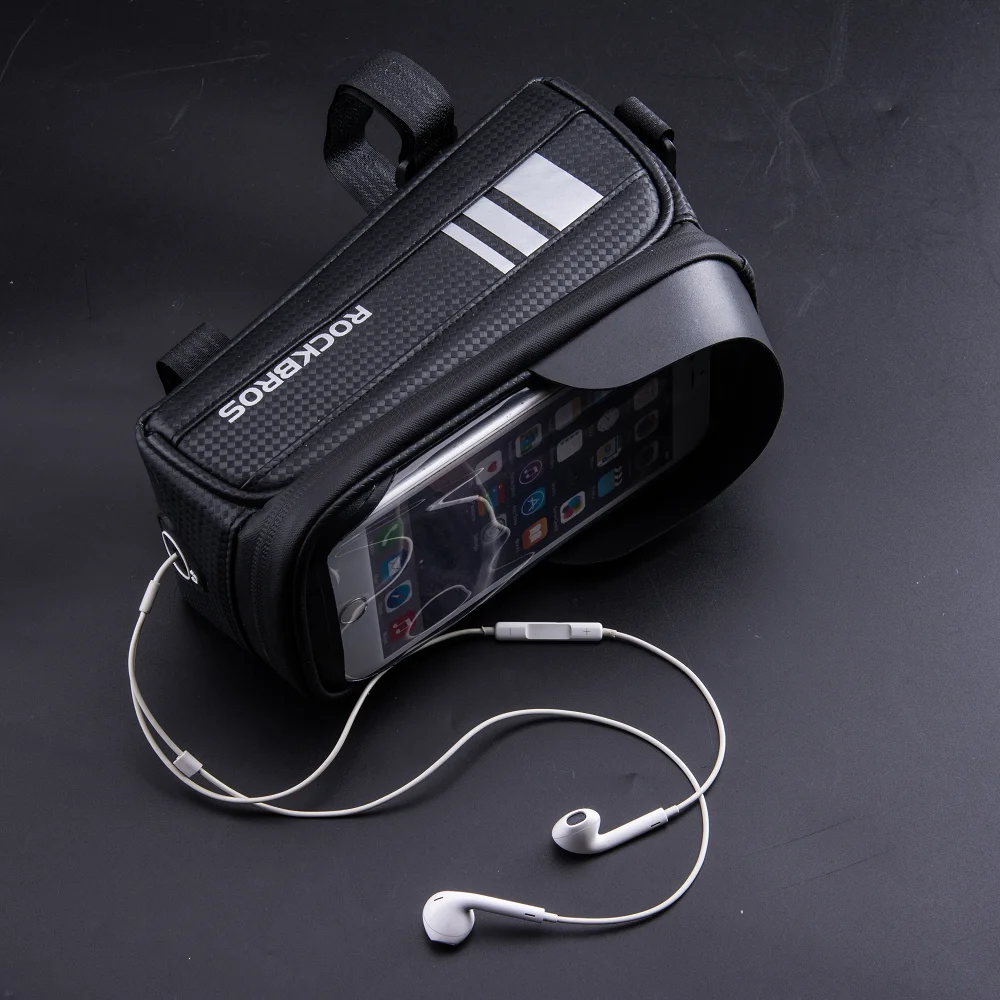 Rockbros bicycle bag front beam bag waterproof phone bag for bicycle mountain bike accessories, Black
Rockbros bicycle bag front beam bag waterproof phone bag for bicycle mountain bike accessories, Black