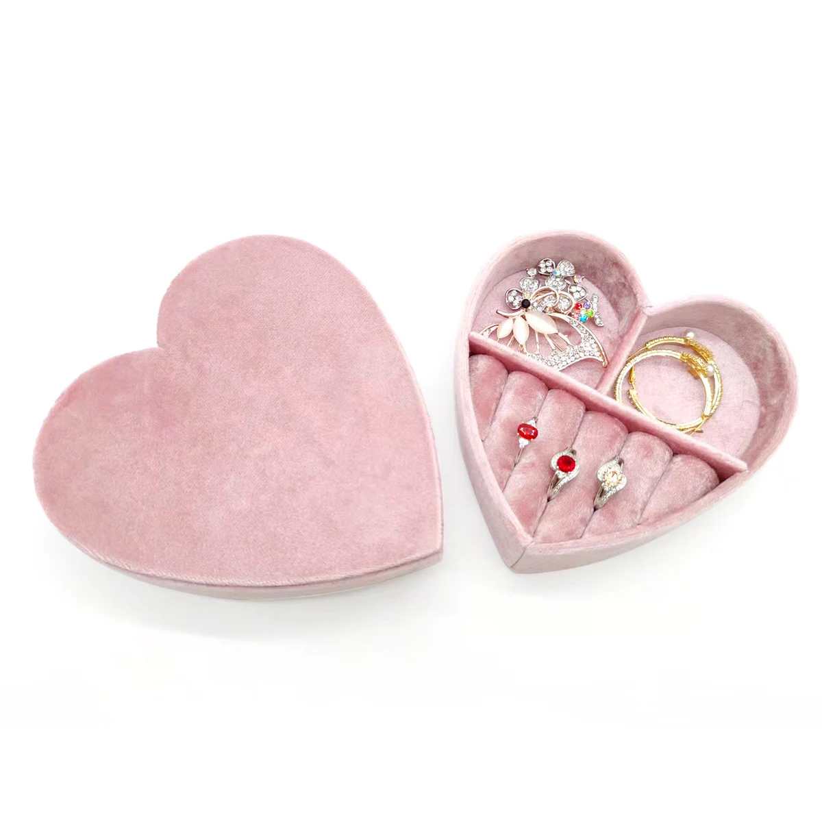 New Style Factory Wholesale Ring necklace Wedding Gift Packaging Jewelry Packaging box Velvet heart-shaped jewelry storage box
New Style Factory Wholesale Ring necklace Wedding Gift Packaging Jewelry Packaging box Velvet heart-shaped jewelry storage box