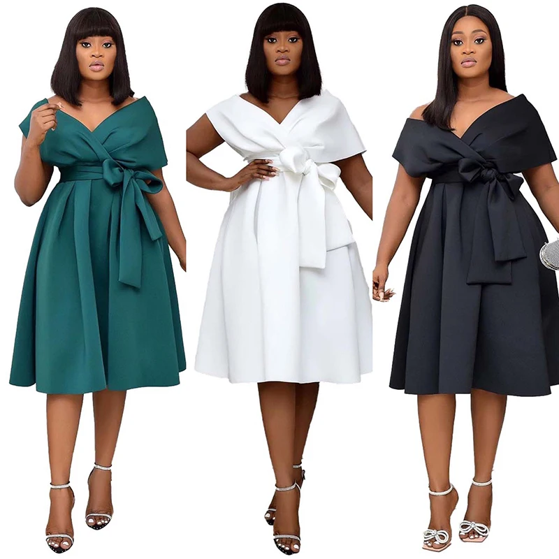 Classic solid women party evening casual dress Turkey office lady plus size women dresses summer ladies elegant
Classic solid women party evening casual dress Turkey office lady plus size women dresses summer ladies elegant