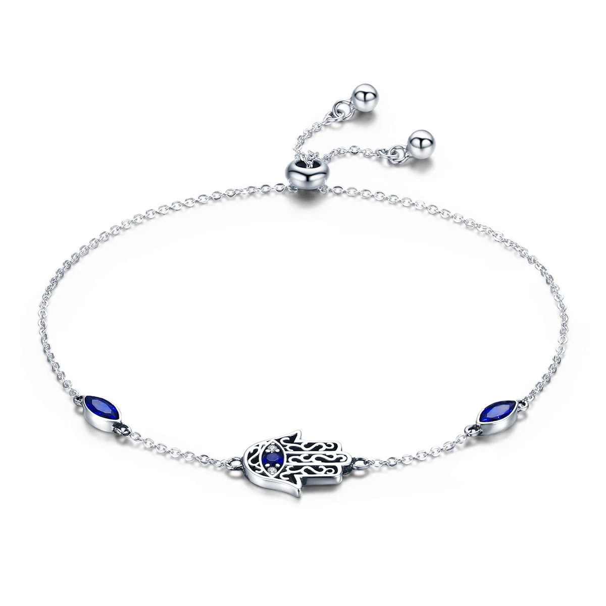 SCB076 Luxury Fine Jewelry Blue CZ Stone Sterling Silver s925 Sterling Zircon Bracelet for Women & Palm shape
SCB076 Luxury Fine Jewelry Blue CZ Stone Sterling Silver s925 Sterling Zircon Bracelet for Women & Palm shape