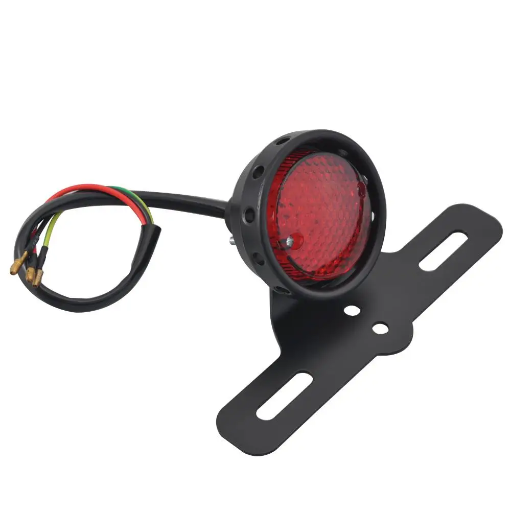 Combo Tail Brake Light With License Plate Holder+Retro Rear Fender Mudguard For Harley Bobbers Chopper Cafe Racer Motorcycles