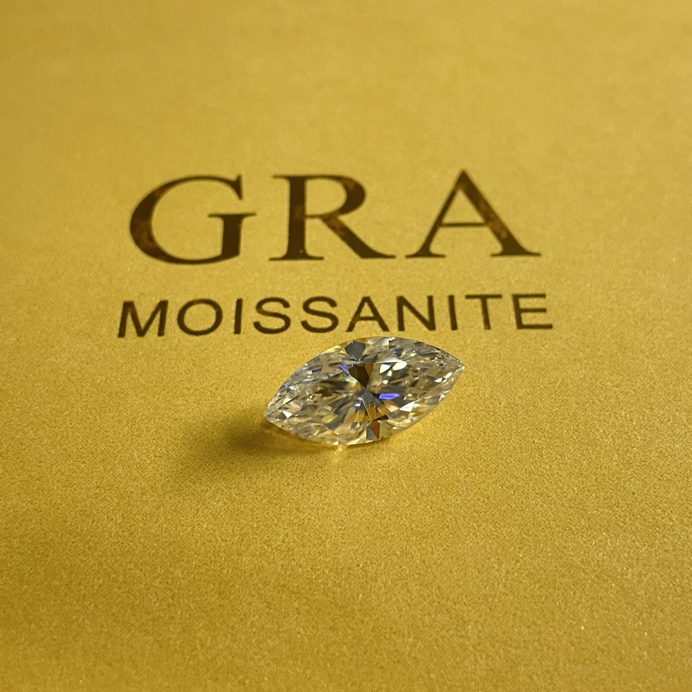 Lab grown moissanite GRA certificate Marquise cut 10x5mm 1Carat VVS Moissanite Super White Moissanite Diamond Ring making
Lab grown moissanite GRA certificate Marquise cut 10x5mm 1Carat VVS Moissanite Super White Moissanite Diamond Ring making