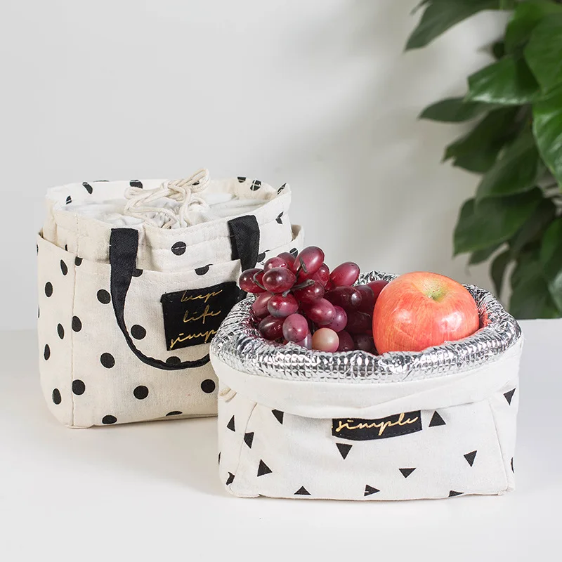 Portable Large Capacity Cotton Lunch Box Bag Drawstring Switch Lunch Bags For Women Kids, Shown
Portable Large Capacity Cotton Lunch Box Bag Drawstring Switch Lunch Bags For Women Kids, Shown
