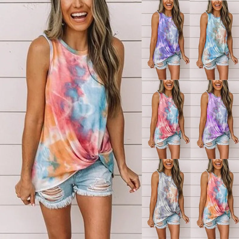 Custom Tank Top Women Plus Size Shirt Summer Vest Ladies T Shirts Sleeveless Print Tie Dye Tank Tops
Custom Tank Top Women Plus Size Shirt Summer Vest Ladies T Shirts Sleeveless Print Tie Dye Tank Tops
