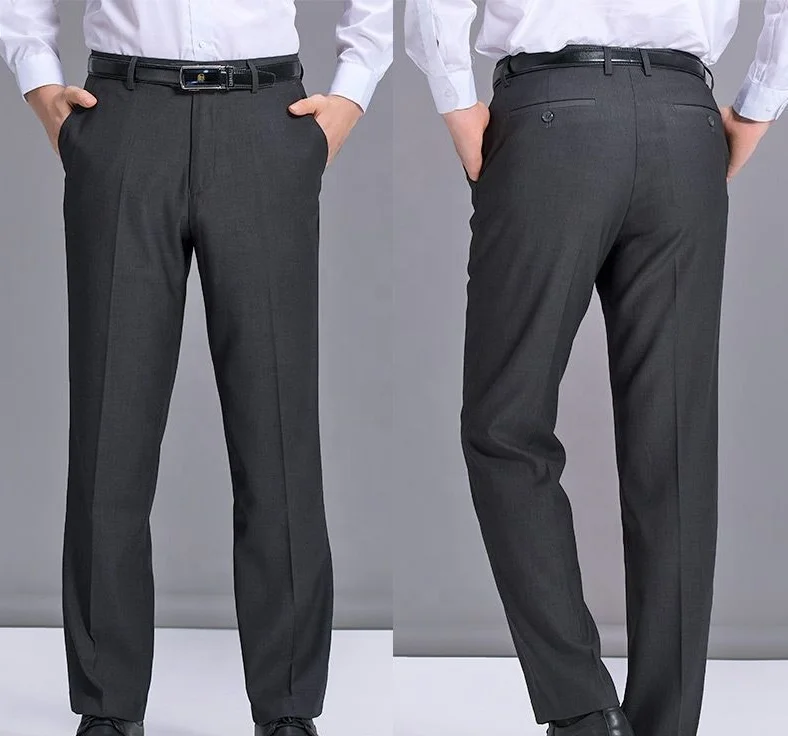 Casual pants thin section men's pants high waist straight deep crotch solid color business pants, Customized colors
Casual pants thin section men's pants high waist straight deep crotch solid color business pants, Customized colors