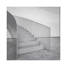 Dlab indoor round steel louver stairs design spiral staircase prices