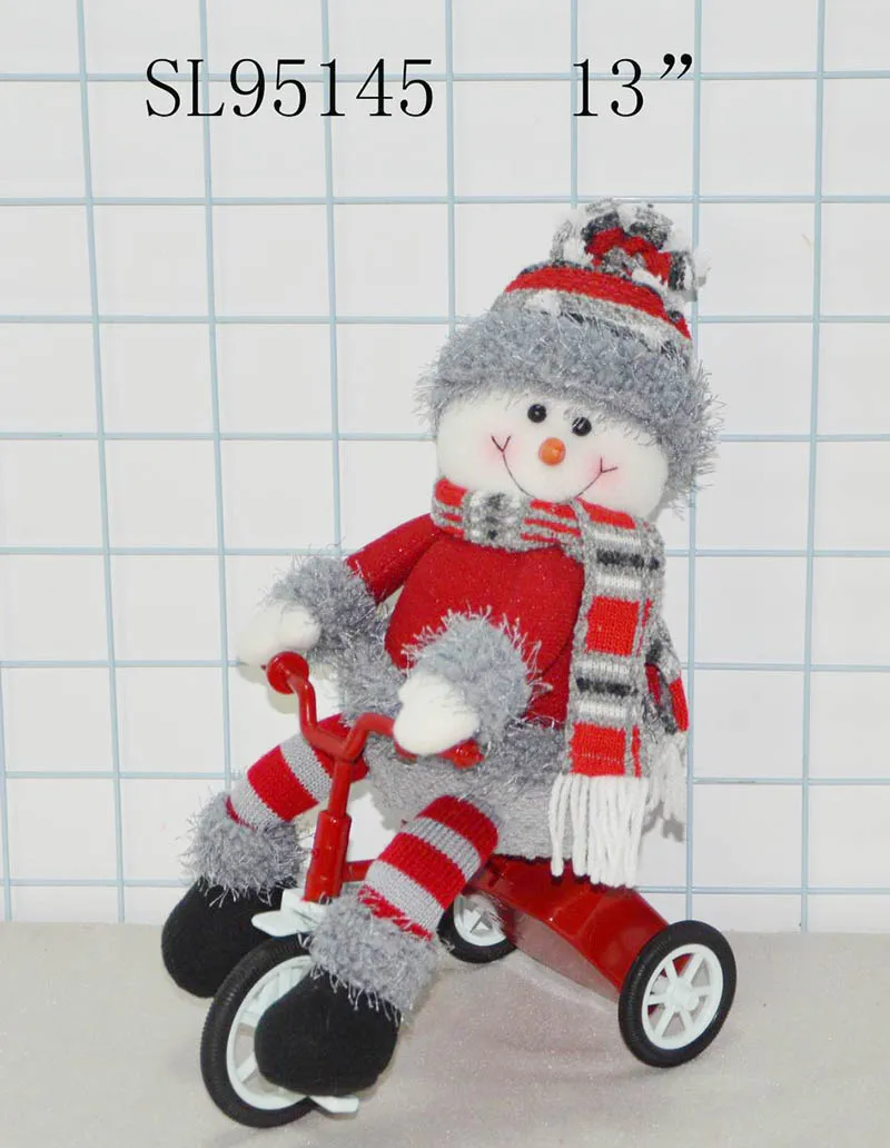 new hot crafts gifts musical plush christmas snowman on electric