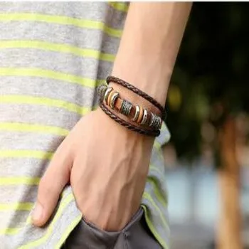 NEW Jewelry Fashion Infinity Leather Charm Bracelet Silver lots Beads Style, Light brown,dark brown
NEW Jewelry Fashion Infinity Leather Charm Bracelet Silver lots Beads Style, Light brown,dark brown
