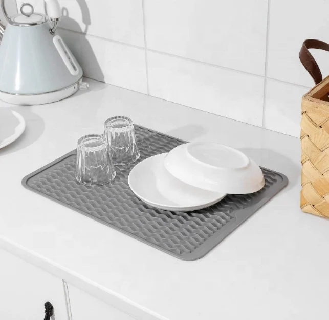 Multi-function Heat Resistant Kitchen Utensil Cup Dish Drainer Fast Drying Silicone Mat, Gray, lightgray, black, can be customized
Multi-function Heat Resistant Kitchen Utensil Cup Dish Drainer Fast Drying Silicone Mat, Gray, lightgray, black, can be customized