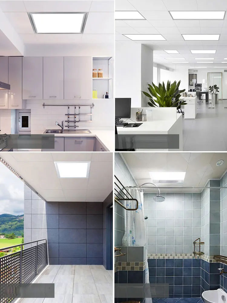 Square Flat Ultra Thin Slim Recessed 600x600 1200x600 20w 30w 48w 80w Ceiling Led Panel Light