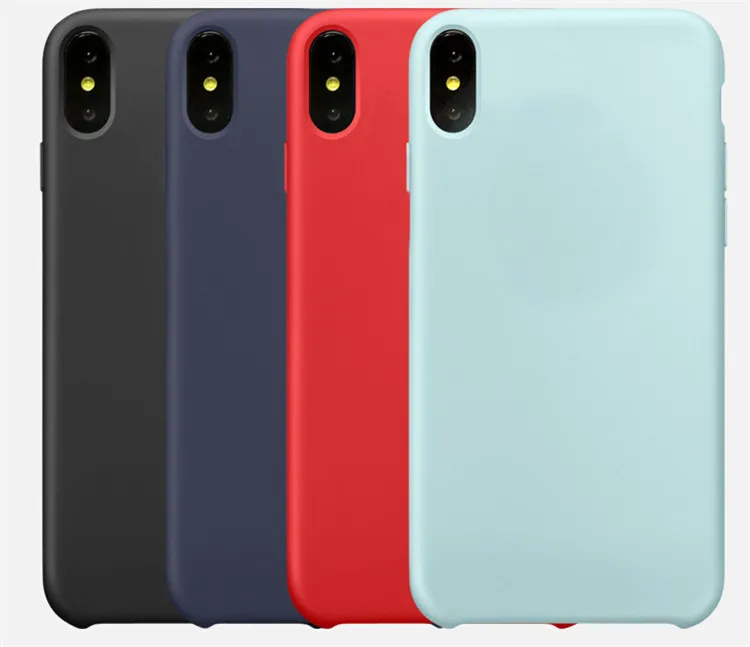 High Quality Real Liquid Silicone Cell Phone Cover For iPhone X Case