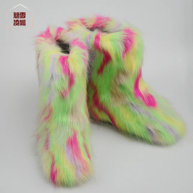 Fur Boot And Headband Bag Furry Snow Boots Women Winter Shoes New Faux Fox Fur Winter Shoes Female Winter Snow Boots, Customized color
Fur Boot And Headband Bag Furry Snow Boots Women Winter Shoes New Faux Fox Fur Winter Shoes Female Winter Snow Boots, Customized color