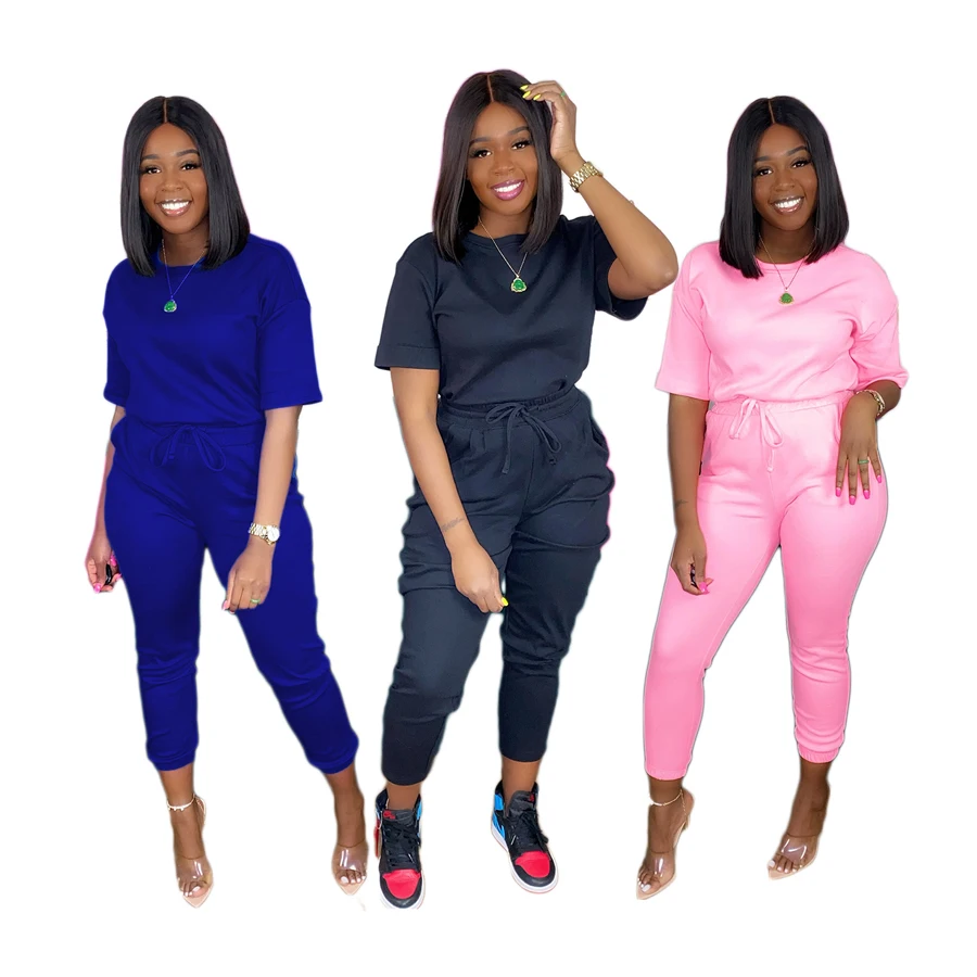 Foma A8328 summer clothes for women short sleeves top shirt and pants sport wear 2 two piece set
Foma A8328 summer clothes for women short sleeves top shirt and pants sport wear 2 two piece set