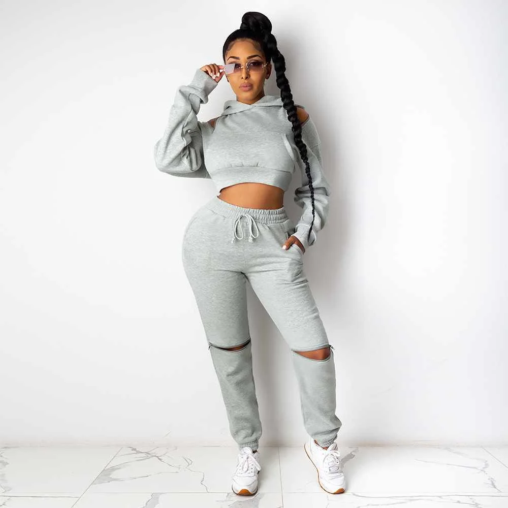 Pure Color Fashion Girl Two-piece Suit Sexy Strapless Hollow Ladies Suit Autumn Women Casual Suit, Picture shows
Pure Color Fashion Girl Two-piece Suit Sexy Strapless Hollow Ladies Suit Autumn Women Casual Suit, Picture shows