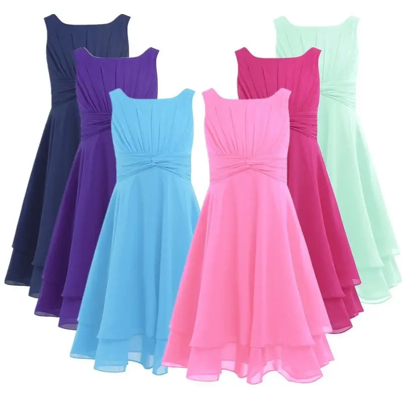 High Quality Birthday Party Dress Flower Girls Knotted Waist Chiffon Princess Sequins Wedding Party Dress
High Quality Birthday Party Dress Flower Girls Knotted Waist Chiffon Princess Sequins Wedding Party Dress