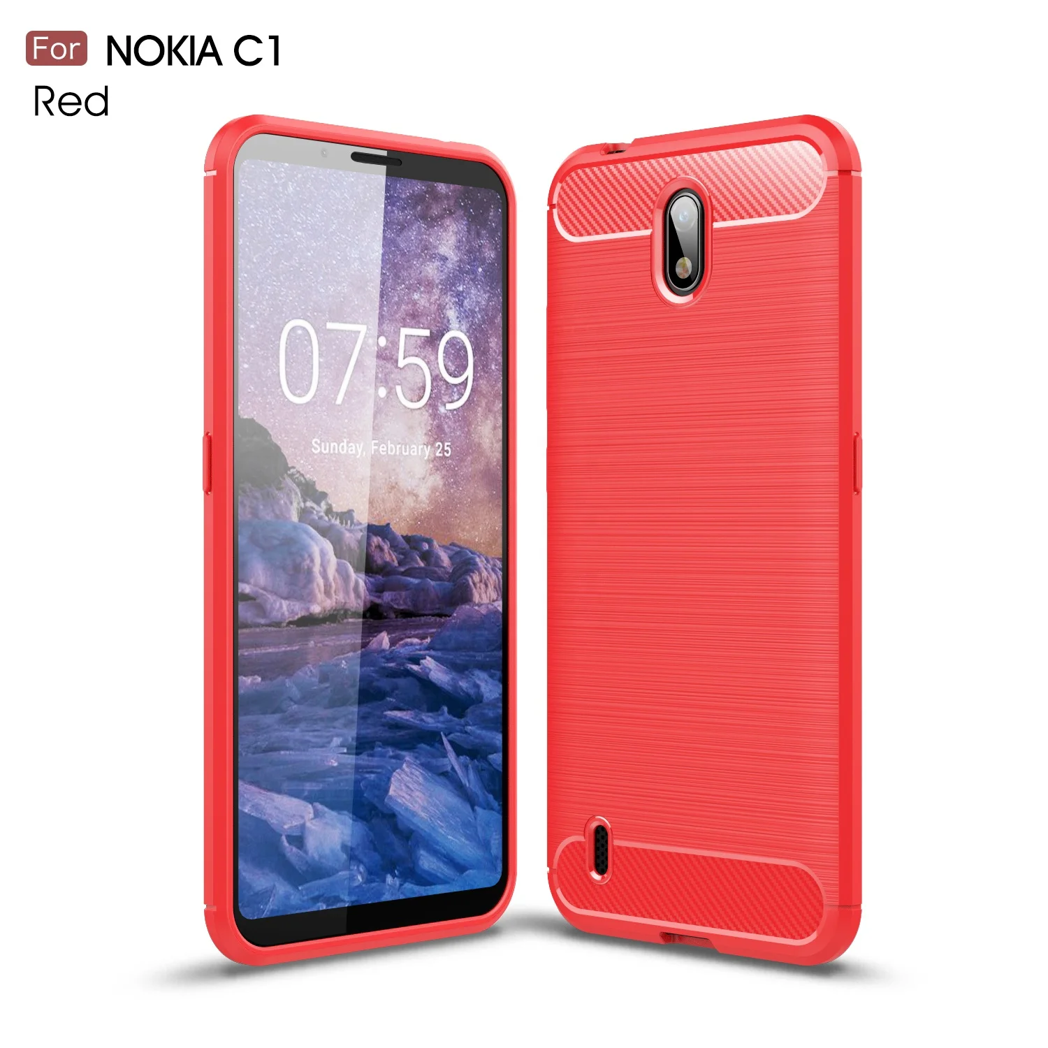 Wholesale Soft Tpu Brushed Carbon Fiber Cell Phone Back Cover For Nokia C1, Multi-color, can be customized
Wholesale Soft Tpu Brushed Carbon Fiber Cell Phone Back Cover For Nokia C1, Multi-color, can be customized
