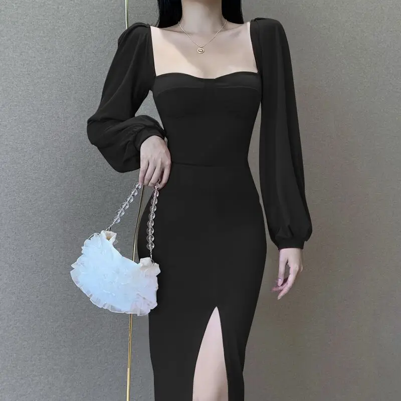 Amazon INS Hot Sale Dress Wom Lady Elegant Chic Party Evening Dress Sexy Square Neck One Shoulder Lantern Sleeve High Split
Amazon INS Hot Sale Dress Wom Lady Elegant Chic Party Evening Dress Sexy Square Neck One Shoulder Lantern Sleeve High Split