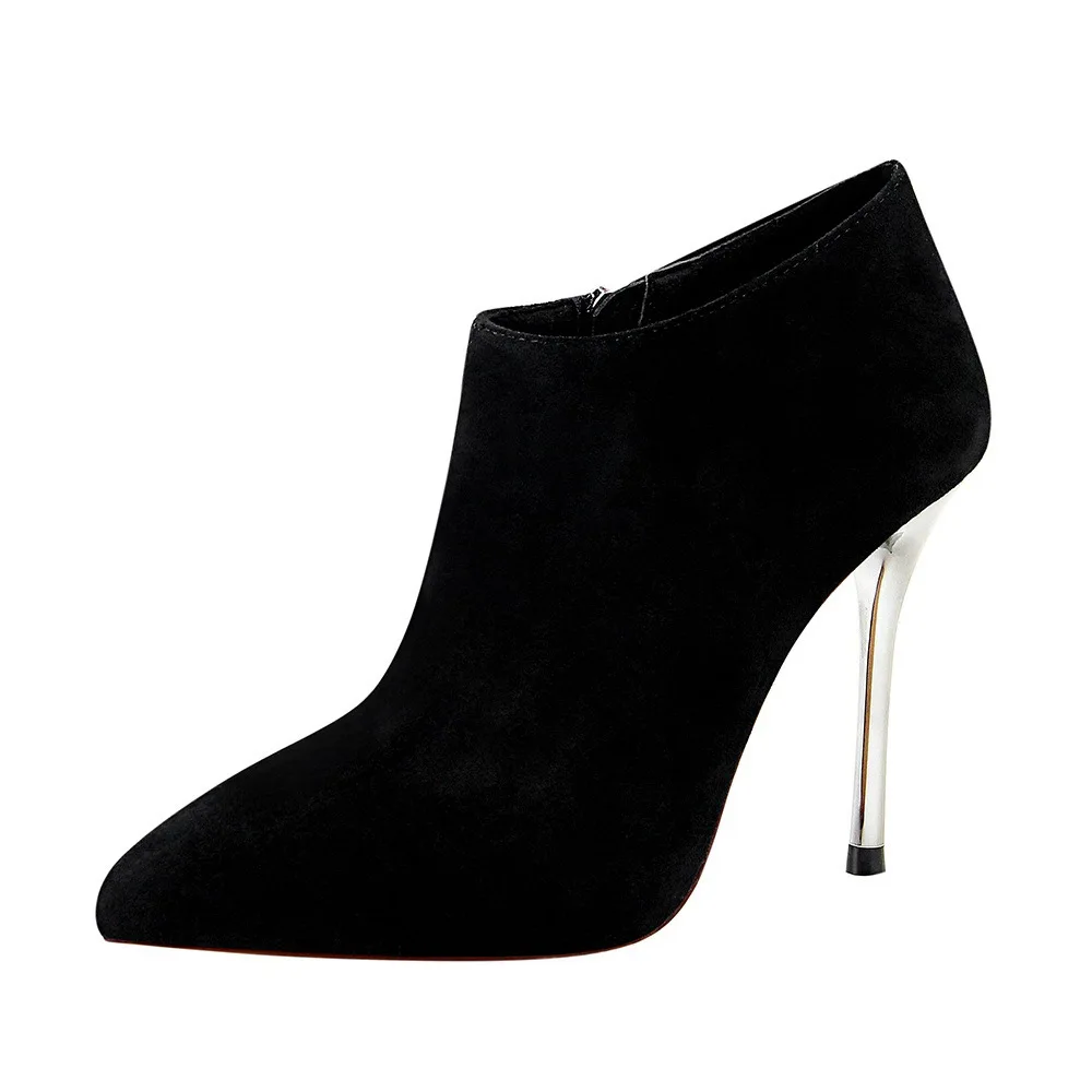 Amazon AliExpress Hot Selling Woman Boots Plus Size Solid Color Suede High Heel Side Zipper Ankle Boots Women
Amazon AliExpress Hot Selling Woman Boots Plus Size Solid Color Suede High Heel Side Zipper Ankle Boots Women