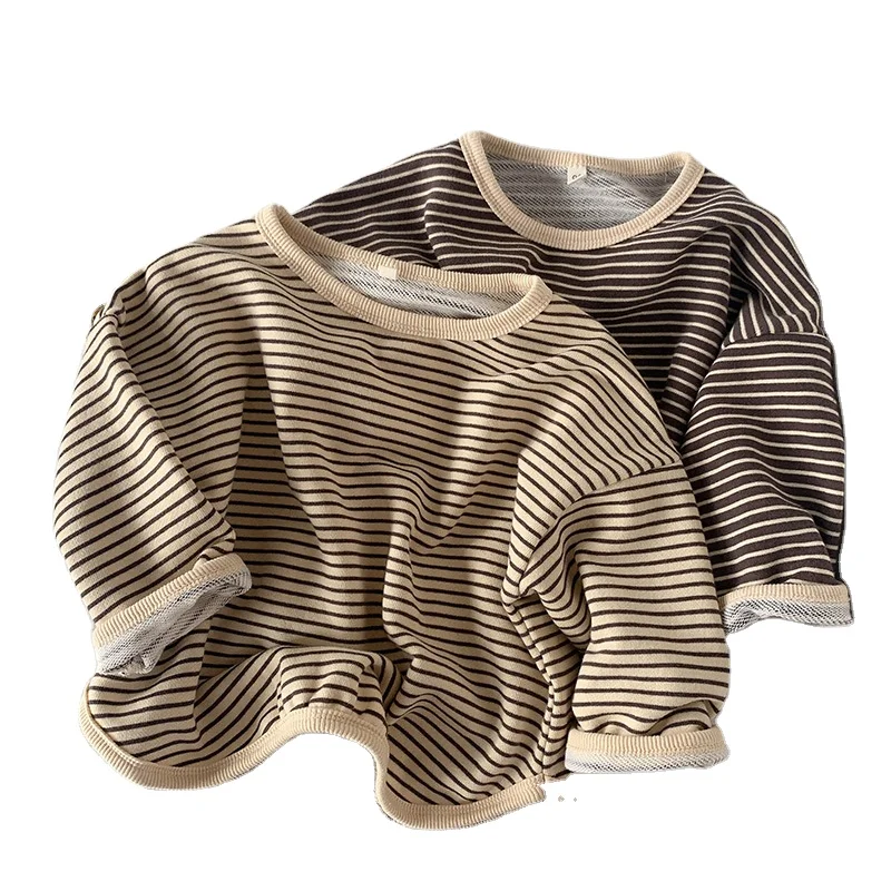Boutique Striped Long Sleeved Bottoming Shirt Autumn Baby Clothing New Born Baby Winter Clothes
Boutique Striped Long Sleeved Bottoming Shirt Autumn Baby Clothing New Born Baby Winter Clothes
