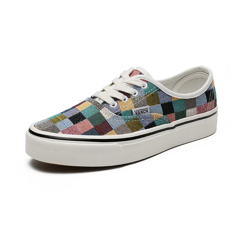 colorful plaid canvas shoes women Korean ulzzang all-match low top couple casual shoes ins trendy student board shoes, Black
colorful plaid canvas shoes women Korean ulzzang all-match low top couple casual shoes ins trendy student board shoes, Black