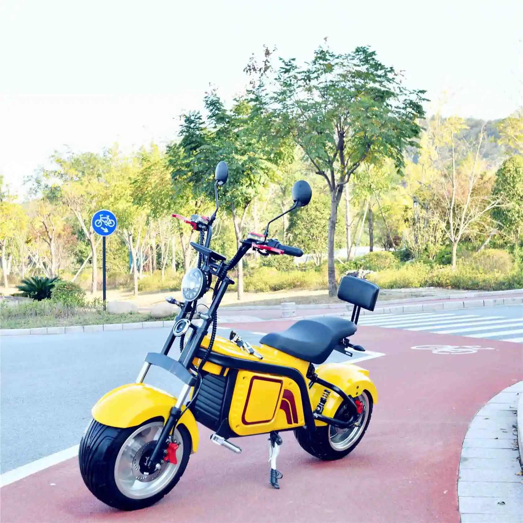 

CHINA High Quality 2000W 20Ah Cheap Chopper Electric Bikes EEC And COC 60V Electric Motorcycles Citycoco Electric Scooter